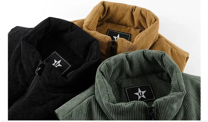 Zack - Men's Fleece-Lined Corduroy Vest