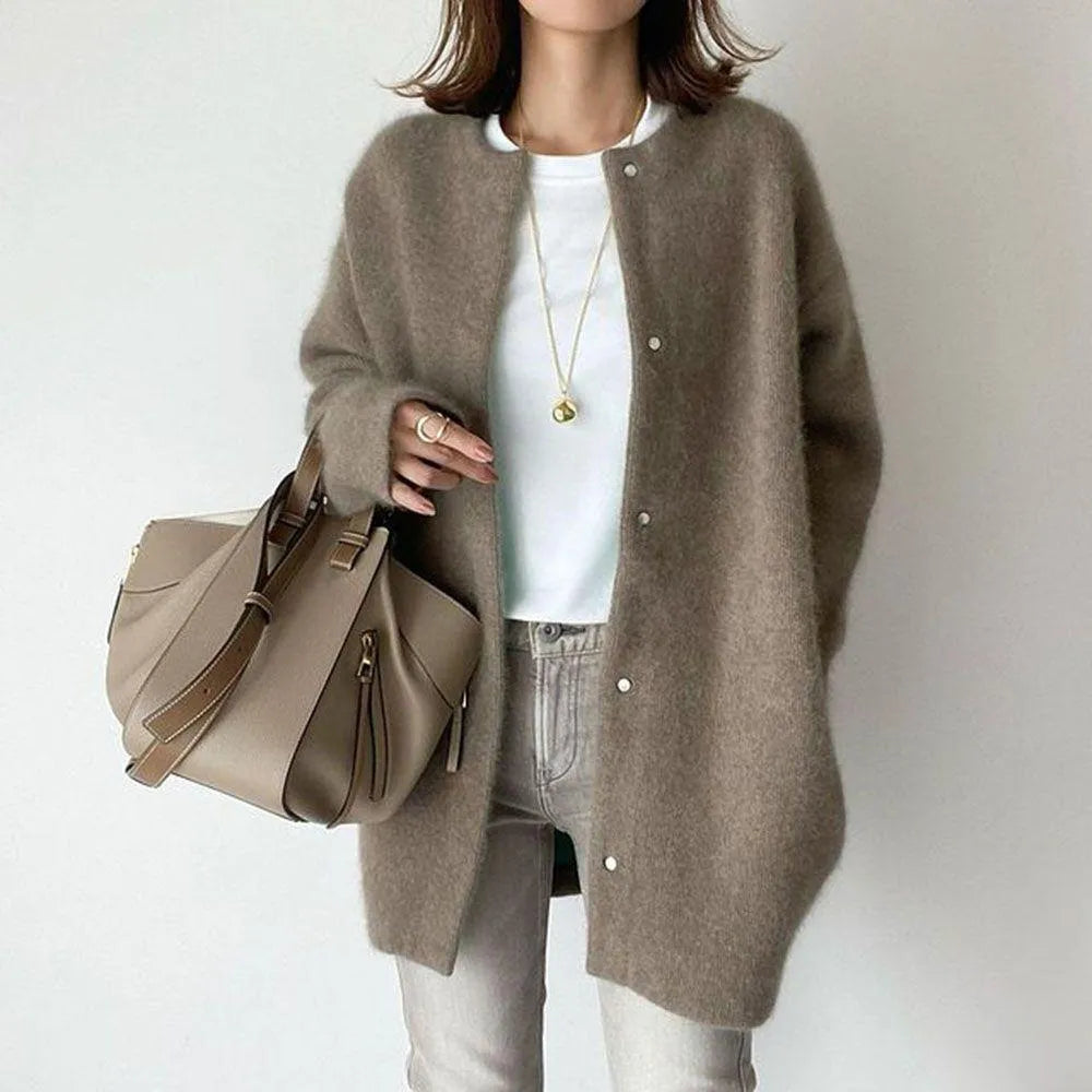 Women’s Casual Long Cardigan | Button-Up