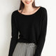 Women’s Solid Knit Sweater | Long Sleeve