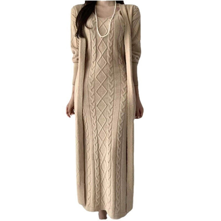 Women’s Maxi Dress Set | Long Sleeve with Cardigan