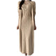 Women’s Maxi Dress Set | Long Sleeve with Cardigan