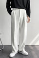 Men’s Wide Leg Trousers | Pleated