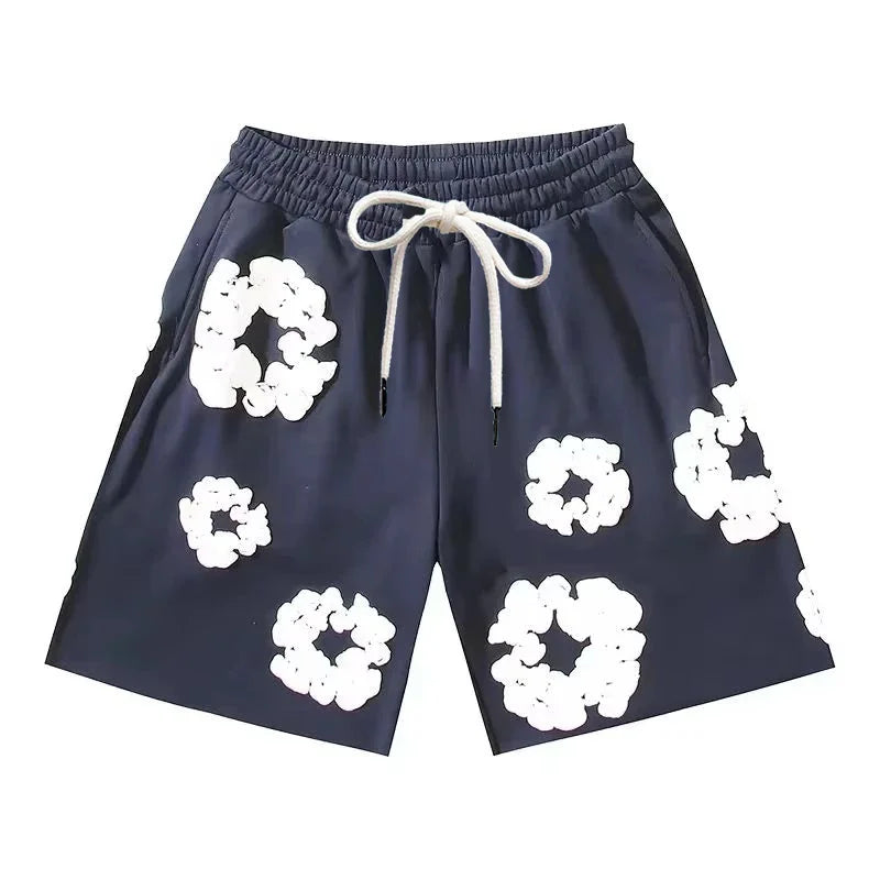 Men’s Floral Print Shorts | Drawstring Waist