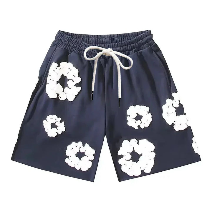Men’s Floral Print Shorts | Drawstring Waist