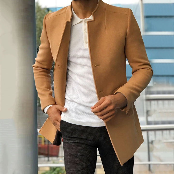 Men’s Stylish Open Coat | Slim Fit