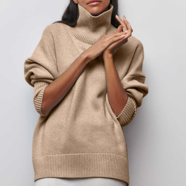 Women’s Oversized Turtleneck Sweater | Long Sleeve