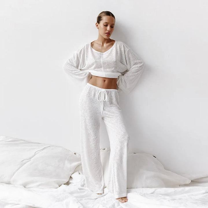 Women’s Relaxed Lounge Set | Wide Leg