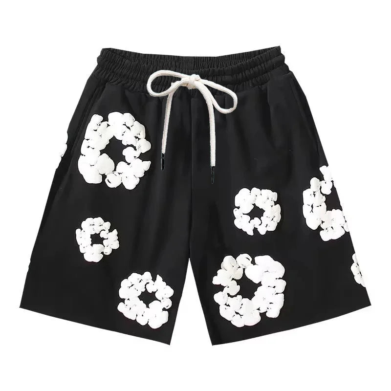 Men’s 3D Floral Print Swim Shorts | Drawstring Waist