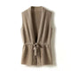 Women’s Ribbed Belted Vest | Sleeveless