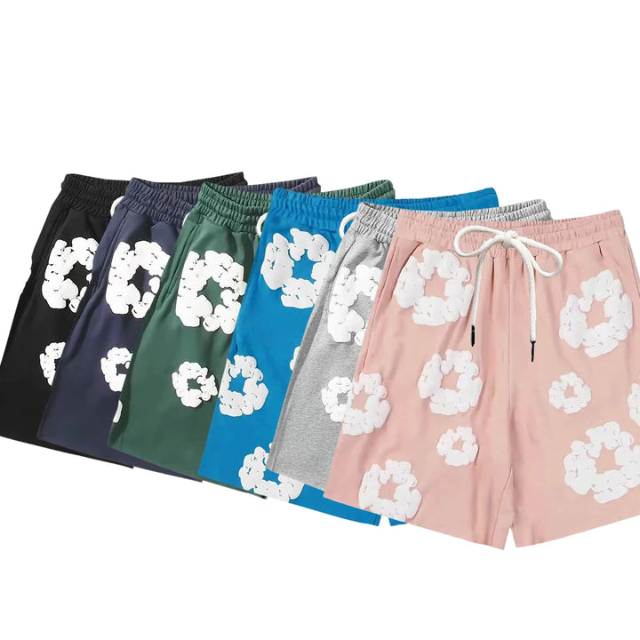 Men’s 3D Floral Print Swim Shorts | Drawstring Waist