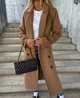 Women’s Long Button-Front Coat | Tailored