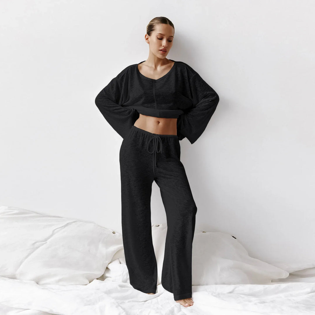 Women’s Relaxed Lounge Set | Wide Leg