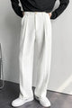 Men’s Wide Leg Trousers | Pleated