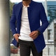 Men’s Casual Long Coat | Mandarin Collar