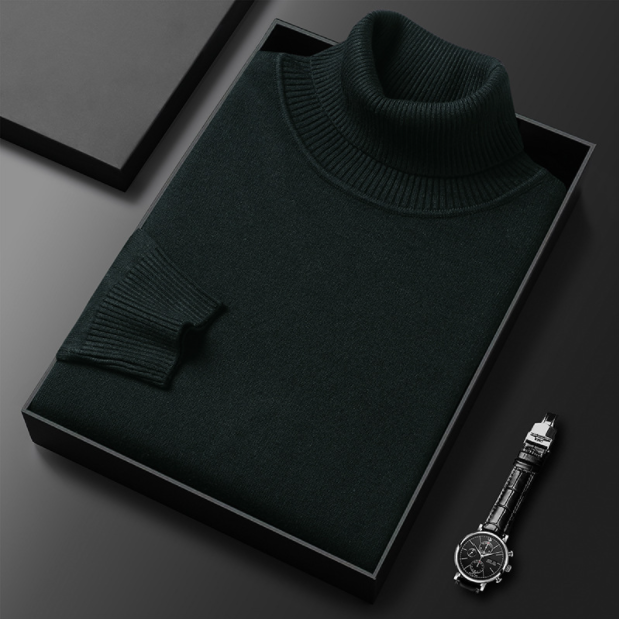 Men’s Knitted Turtleneck Sweater | Winter