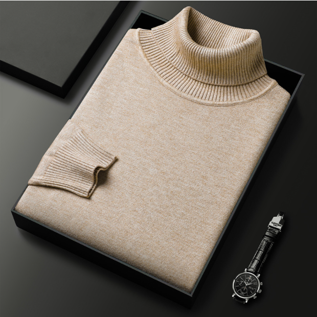 Men’s Knitted Turtleneck Sweater | Winter