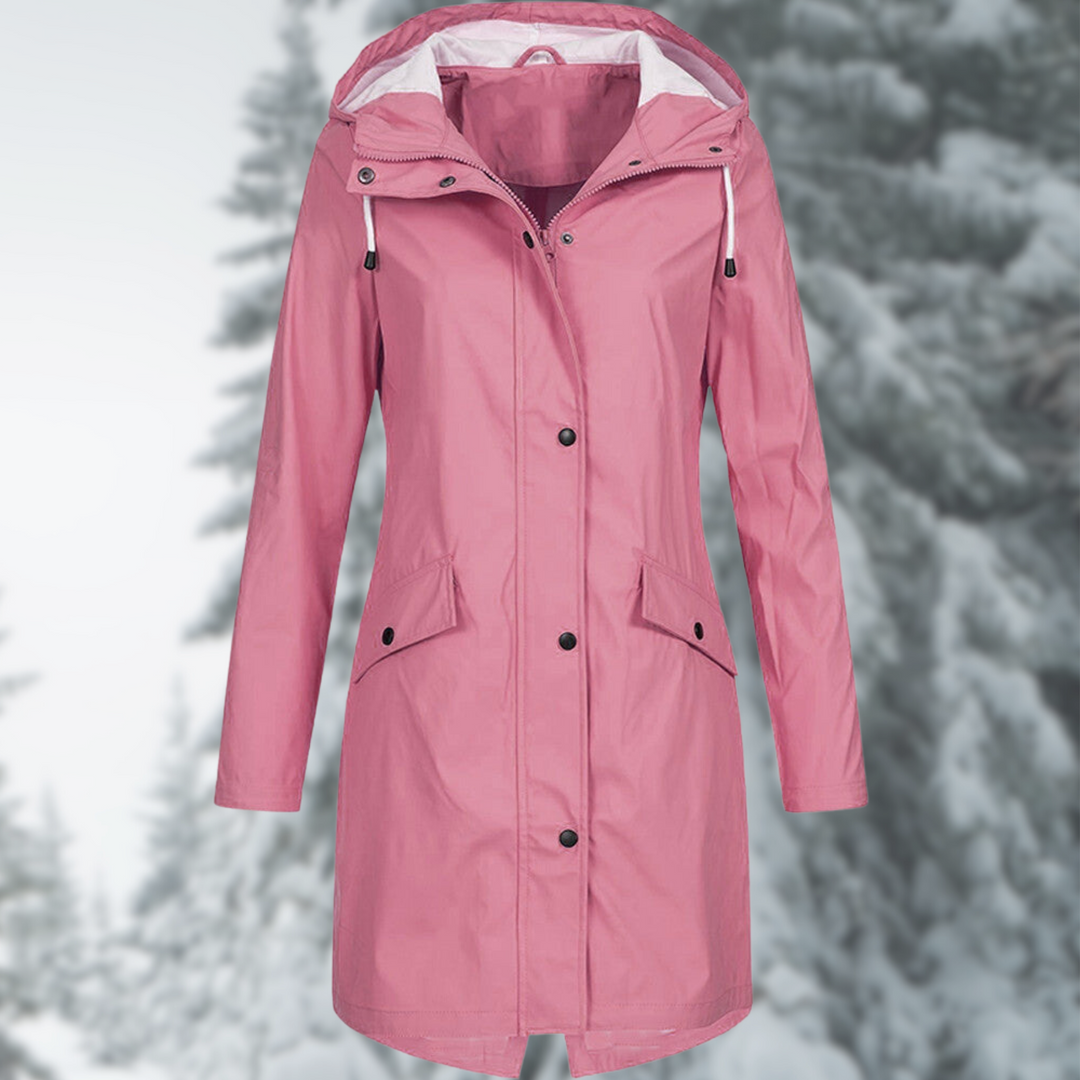 Women’s Waterproof Hooded Raincoat | Long