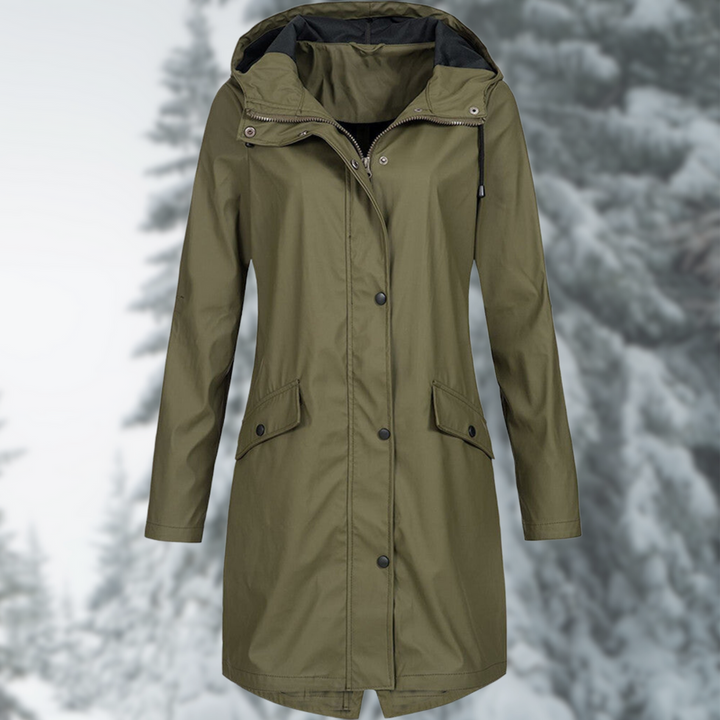 Women’s Waterproof Hooded Raincoat | Long