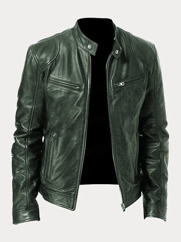 Men’s Stand Collar Jacket | Zip-Up