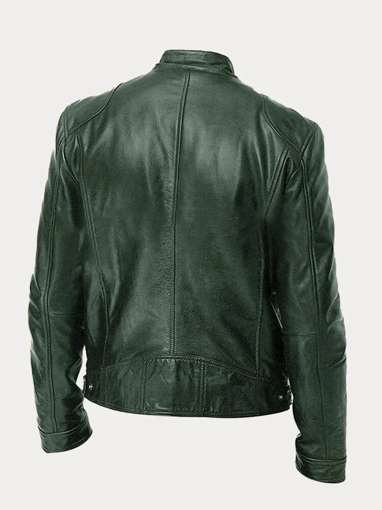 Men’s Stand Collar Jacket | Zip-Up