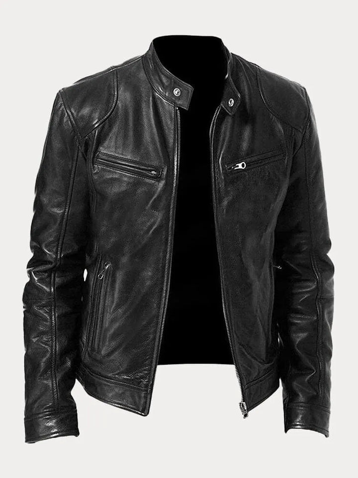 Men’s Stand Collar Jacket | Zip-Up