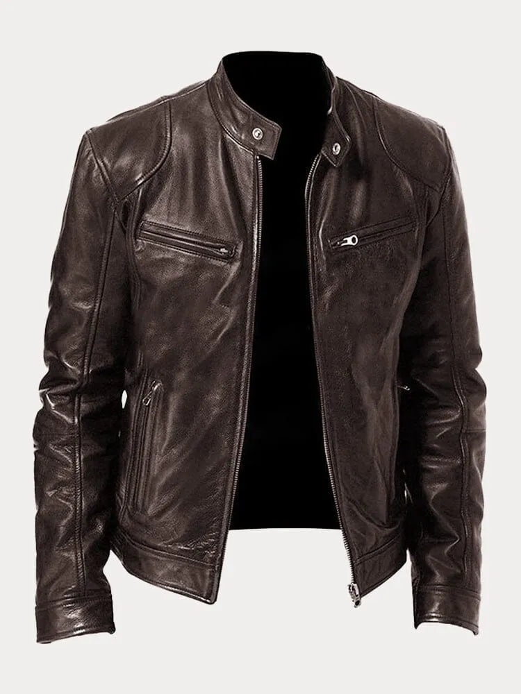 Men’s Stand Collar Jacket | Zip-Up