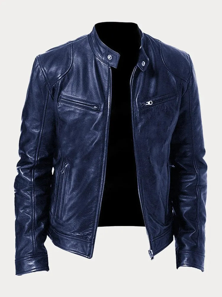 Men’s Stand Collar Jacket | Zip-Up