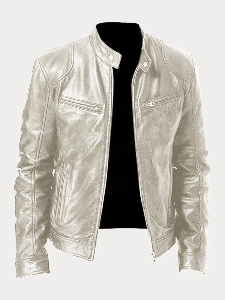 Men’s Stand Collar Jacket | Zip-Up