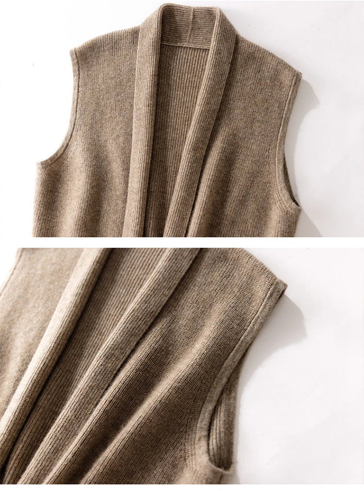 Women’s Ribbed Belted Vest | Sleeveless