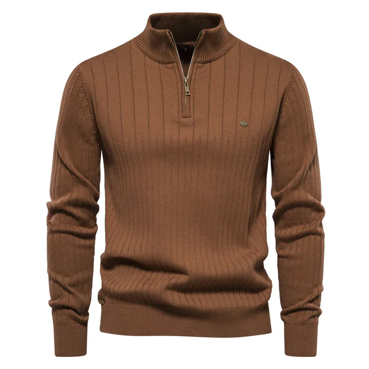 Preston - Men's Half Zip Wool Sweater