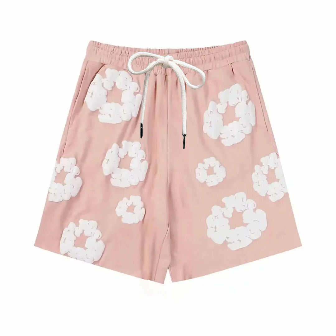 Men’s 3D Floral Print Swim Shorts | Drawstring Waist