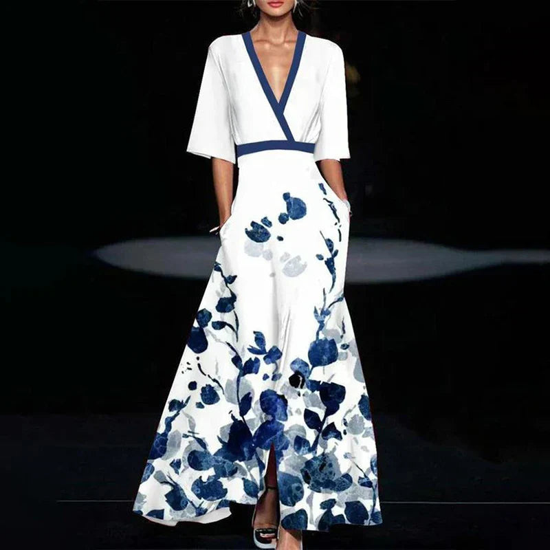 Women’s Floral Wrap Dress | Maxi