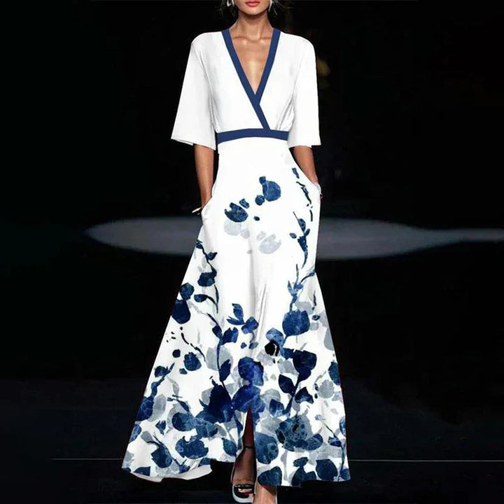 Women’s Floral Wrap Dress | Maxi