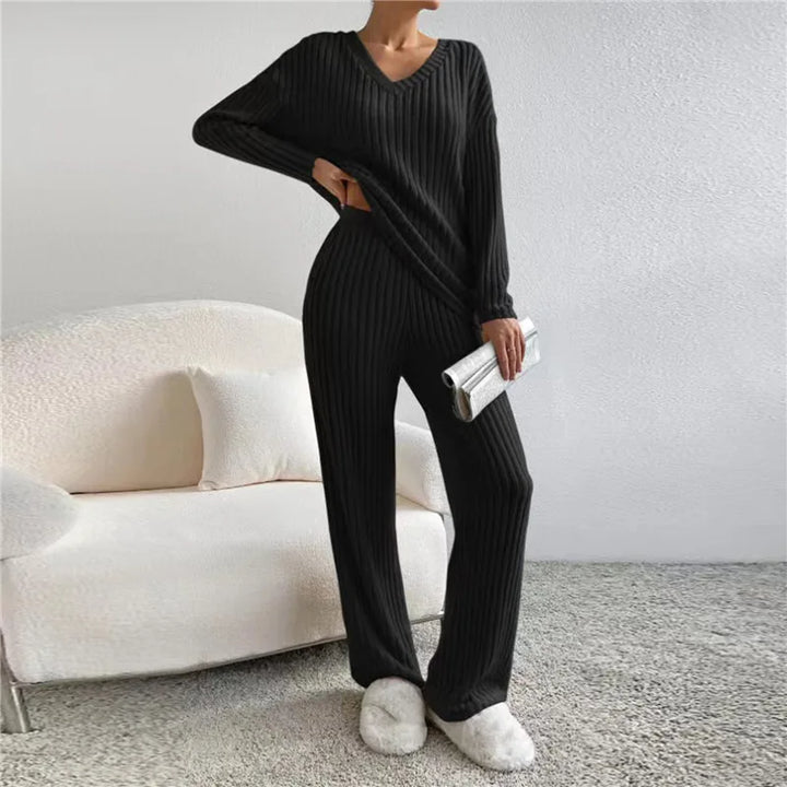 Women’s Ribbed Lounge Set | Relaxed Fit