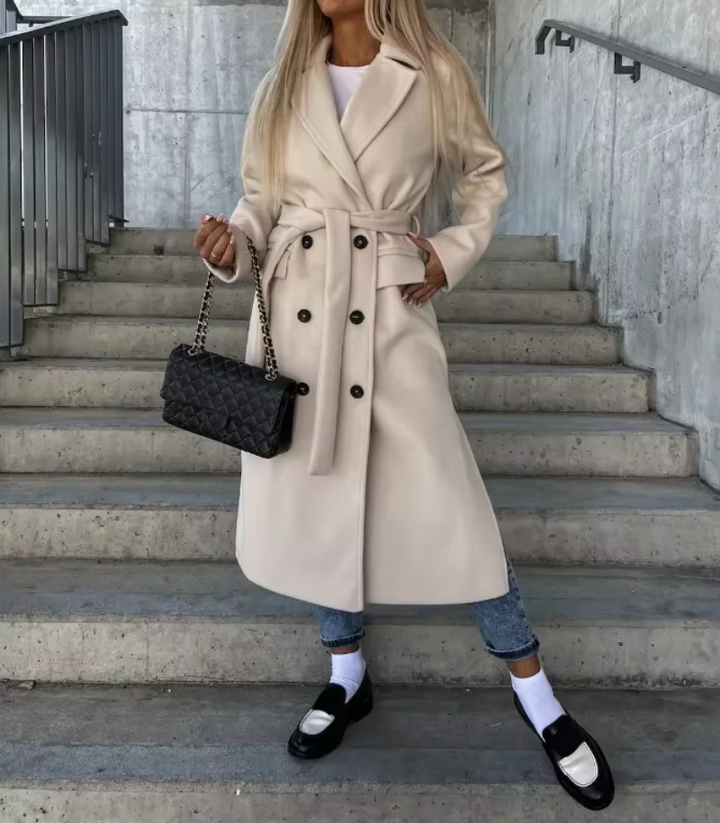 Women’s Long Button-Front Coat | Tailored