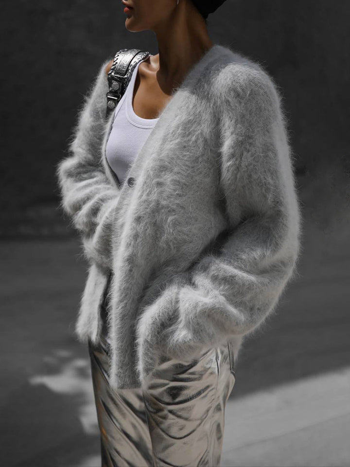 Women’s Fluffy Oversized Cardigan | Casual