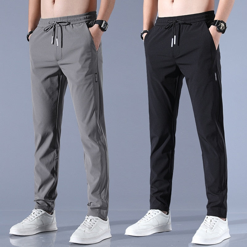 Slim Fit Joggers | Tapered Cut with Elastic Waist
