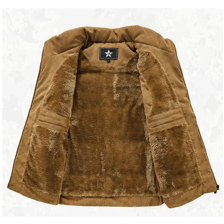 Zack - Men's Fleece-Lined Corduroy Vest