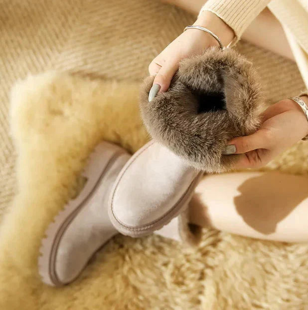 Women’s Ankle Winter Boots | Trim Detail