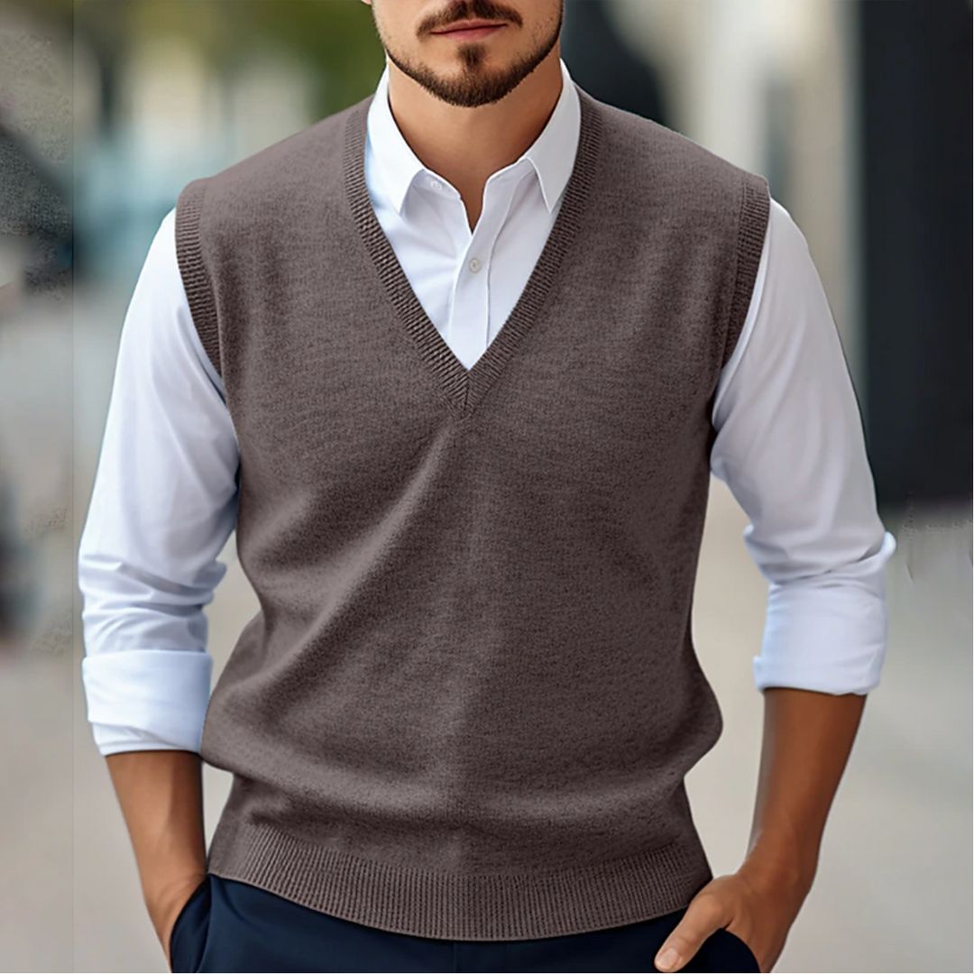 Men’s V-Neck Vest | Sleeveless