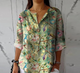 Women’s Printed V-Neck Blouse | Casual Fit