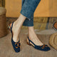 Women’s Slingback Loafers | Gold Buckle