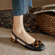 Women’s Slingback Loafers | Gold Buckle
