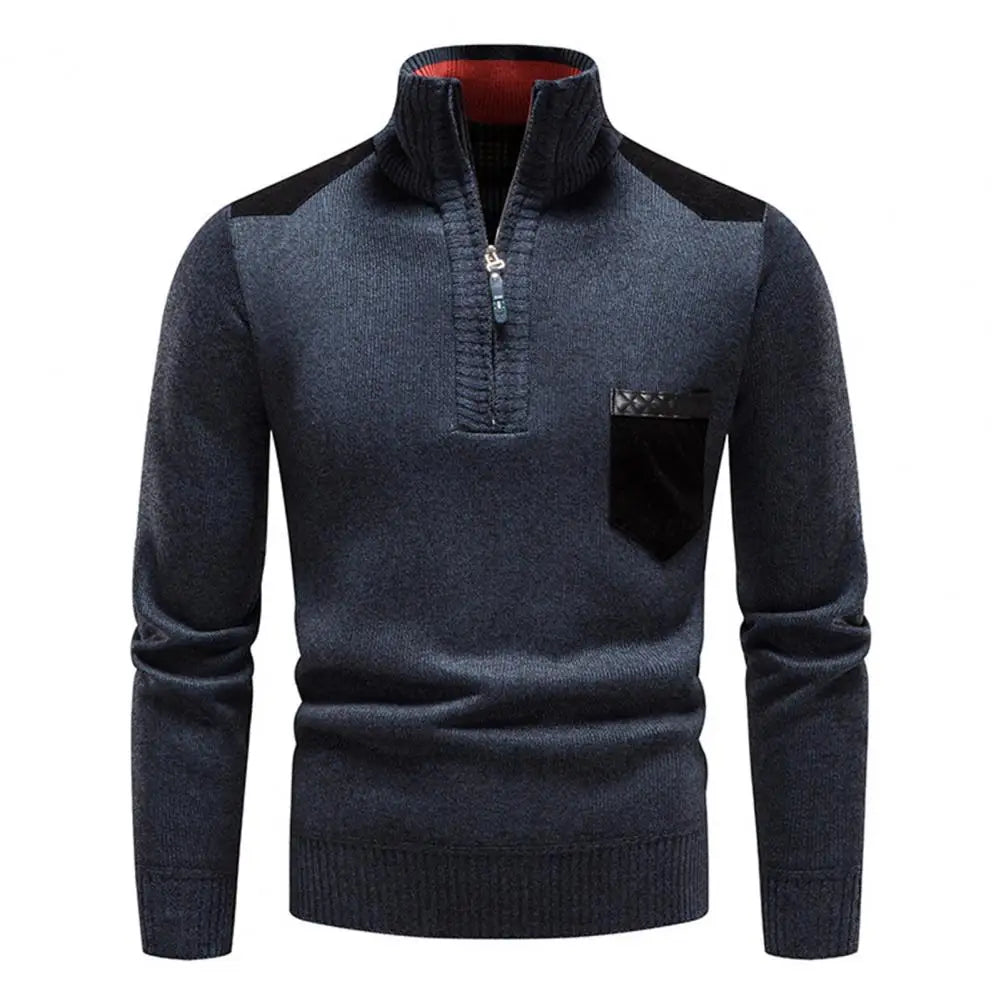 Malcolm - Men's Half Zip Wool Pullover Sweater