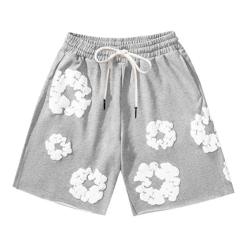 Men’s 3D Floral Print Swim Shorts | Drawstring Waist