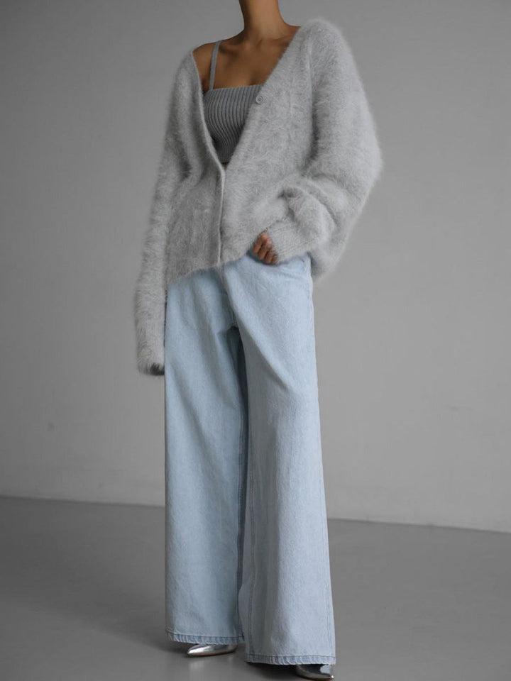 Women’s Fluffy Oversized Cardigan | Casual
