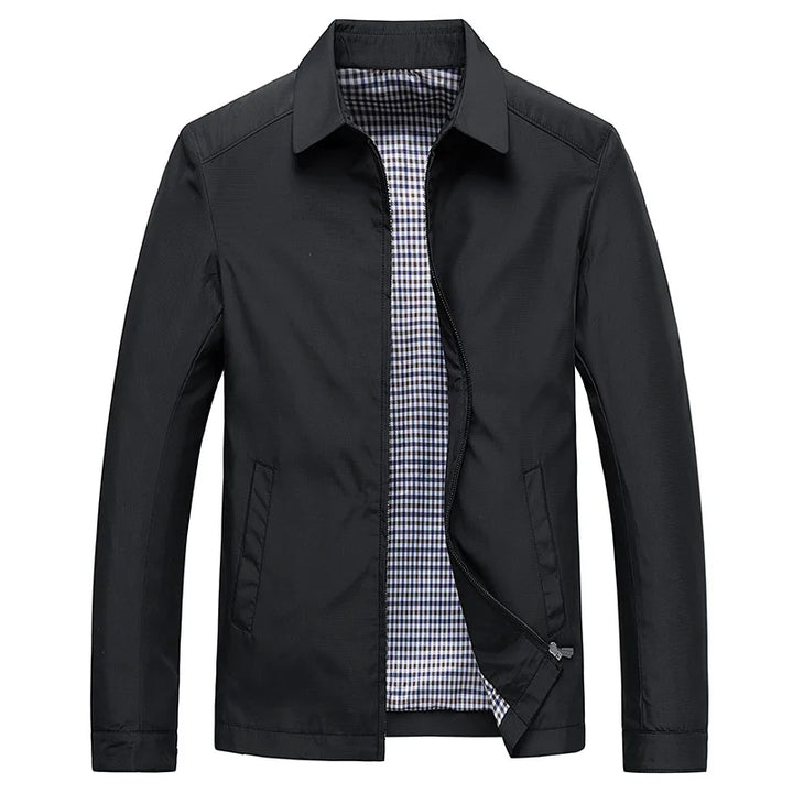 Men’s Zip-Up Casual Jacket | Long Sleeve