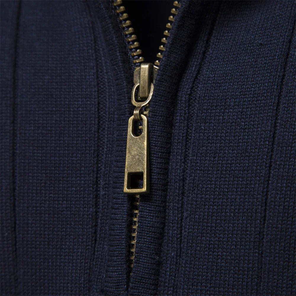 Preston - Men's Half Zip Wool Sweater