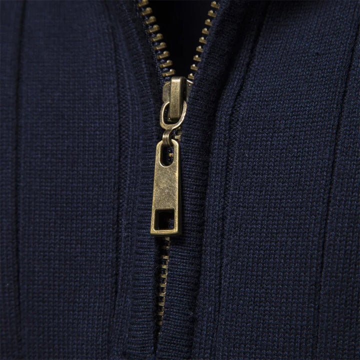 Preston - Men's Half Zip Wool Sweater