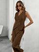Women’s Sleeveless Two Piece Set | Wide Leg